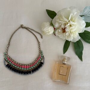 J. Crew Elegant Multicolor Beaded Necklace